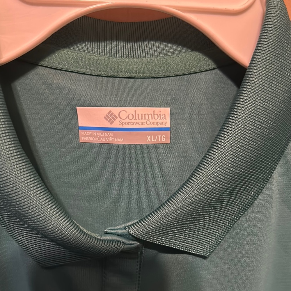 Columbia Teal Polo Shirt - Picture 2 of 4